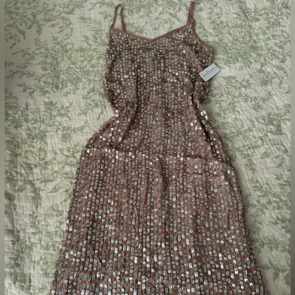 Velvet by graham & Spencer Kanika Sequins Dress Large